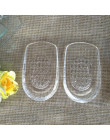 Niewidzialny przezroczysty żel silikonowy 1 para buty poduszki wkładki pół stoczni klocki pięty wkładki do butów masaż Relief na