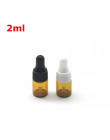 10 sztuk 1 ml 2 ml 3 ml 5 ml Mini pusta szklana buteleczka z zakraplaczem przenośny aromaterapia OLEJEK ETERYCZNY butelka z szkl