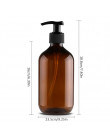 4Pcs New 500ML Pump Bottle Makeup Bathroom Liquid Shampoo Bottle Travel Dispenser Bottle Container For Soap Shower Gel