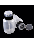 Hot 210 ml wyczyść butelki wielokrotnego napełniania dozownik z pompką do paznokci zmywacz do paznokci do czyszczenia pusty Spra