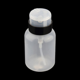 Hot 210 ml wyczyść butelki wielokrotnego napełniania dozownik z pompką do paznokci zmywacz do paznokci do czyszczenia pusty Spra