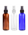 4 sztuk/zestaw 100 ml niebieski puste butelki z rozpylaczem plastikowy rozpylacz butelki buteleczka na perfumy wielokrotnego nap