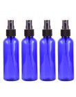 4 sztuk/zestaw 100 ml niebieski puste butelki z rozpylaczem plastikowy rozpylacz butelki buteleczka na perfumy wielokrotnego nap