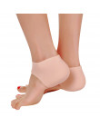 2 sztuk narzędzie do pielęgnacji stóp miękkiego silikonu medycznego wkładki żel nawilżający skarpetki pęknięty stóp pielęgnacja 