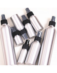 Aluminiowe buteleczki wielokrotnego użytku z pompką z zamykaniem atomizer srebrne różowe złoto