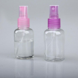 Plastikowe mini buteleczki z atomizerem na perfumy mały pojemnik podróżny na kosmetyki przezroczysty do samolotu