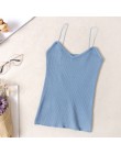 2019 Crop Tops Tamls Camis Camisole tank Moda Mujer tshirt dzianina top bez rękawów T Shirt Blosas Casual