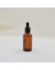 Butelki ze szkła Amber 5-100 ml płynu odczynnik pipeta butelka do kropli do oczu kropla aromaterapia