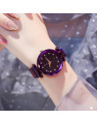 Luksusowe kobiety zegarki damskie magnetyczne gwiaździste niebo zegar moda diament dla kobiet kwarcowe zegarki na rękę relogio f