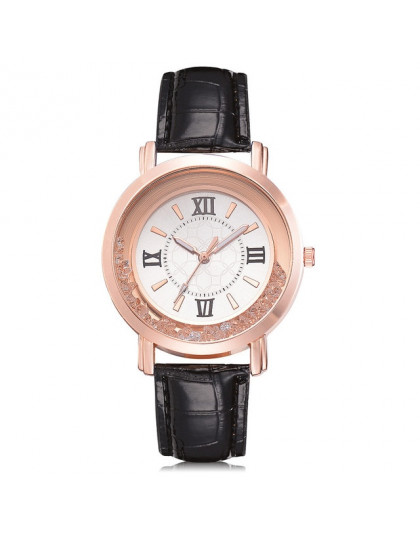 Nowy zegarek dla pań Rhinestone bransoletki na rękę kobiety moda zegarki damskie zegarki Alloy analogowe kwarcowy relojes @ F