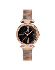 Luksusowy zegarek damski na ozdobnej bransoletce modny analogowy kwarcowy ozdobny oryginalny