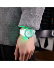 Lampa błyskowa led zegarek świetlny osobowości studentów miłośników trendów jellies kobiety męska zegarek zegarki 7 kolor światł