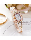 Nowa moda Rhinestone zegarki kobiety luksusowa marka ze stali nierdzewnej bransoletki z zegarkiem kwarcowe panie sukienka zegark