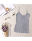 2019 Crop Tops Tamls Camis Camisole tank Moda Mujer tshirt dzianina top bez rękawów T Shirt Blosas Casual