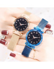 Luksusowe Luminous kobiet zegarki Starry Sky magnetyczne kobiet zegarek wodoodporny Rhinestone zegar relogio feminino montre fem