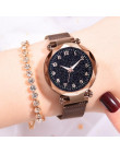 Luksusowe Luminous kobiet zegarki Starry Sky magnetyczne kobiet zegarek wodoodporny Rhinestone zegar relogio feminino montre fem