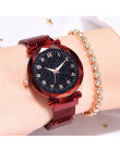 Luksusowe Luminous kobiet zegarki Starry Sky magnetyczne kobiet zegarek wodoodporny Rhinestone zegar relogio feminino montre fem