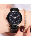 Luksusowe Luminous kobiet zegarki Starry Sky magnetyczne kobiet zegarek wodoodporny Rhinestone zegar relogio feminino montre fem