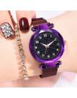 Luksusowe Luminous kobiet zegarki Starry Sky magnetyczne kobiet zegarek wodoodporny Rhinestone zegar relogio feminino montre fem