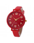 Moda wysokiej jakości damski zegarek kobiety dorywczo warcaby Faux skórzany zegarek kwarcowy zegarki analogowe zegarek na rękę D
