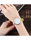 Vansvar marka moda srebrny i złoty opaska siatkowa kreatywny marmuru zegarek na rękę na co dzień kobiety zegarki kwarcowe na pre