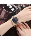 Vansvar marka moda srebrny i złoty opaska siatkowa kreatywny marmuru zegarek na rękę na co dzień kobiety zegarki kwarcowe na pre