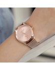 Moda pasa stopu siatki zegarki Unisex kobiety zegarki Casual para zegarek kwarcowy Relogio Feminino Saat zegarki dla kobiet