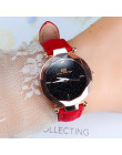 Wykwintne zegarek dla pań Starry Sky kobiet skórzany zegarek kwarcowy zegarek na rękę eleganckie kobiety zegarki bransoleta zega