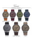Kobiet zegarki marki luksusowe moda zegarek dla pań kobiet skóra 7 kolory mielenia zegar wybierania zegarek na rękę Relogio Masc