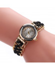GENILA nowy mody wysokiej jakości kobiety zegarek na drutach liny łańcuch uzwojenia analogowy mechanizm kwarcowy zegarek na rękę