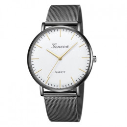 Genewskie zegarki damskie 2019 nowy marka klasyczny zegarek kwarcowy nadgarstek ze stali nierdzewnej bransoletka do zegarka kobi