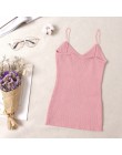 2019 Crop Tops Tamls Camis Camisole tank Moda Mujer tshirt dzianina top bez rękawów T Shirt Blosas Casual