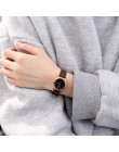 Koreański moda prosty retro mały okrągły pas kobieta zegarek zegarki świeży temperament kobiety zegarek kwarcowy