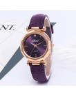 Gorąca festiwal prezent moda kobiety skórzane na co dzień zegarek luksusowy zegarek analogowy kwarcowy kryształ zegarek Reloj de