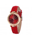Gorąca festiwal prezent moda kobiety skórzane na co dzień zegarek luksusowy zegarek analogowy kwarcowy kryształ zegarek Reloj de