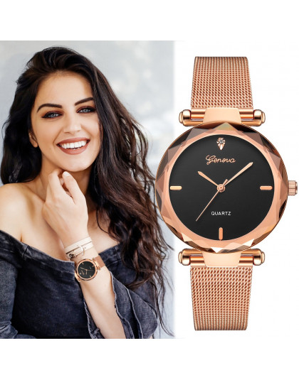 2019 najlepiej sprzedać kobiety zegarki genewa moda klasyczna gorąca sprzedaż luksusowe analogowy kwarcowy ze stali nierdzewnej 