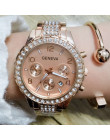 Kobiety zegarki ze stali nierdzewnej znakomity zegarek kobiety Rhinestone luksusowe zegarek kwarcowy na co dzień Relojes Mujer 2