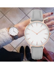 Nowe mody proste skórzane damskie zegarki damskie moda na co dzień sukienka zegarek kwarcowy kobieta zegar na prezent Montre Fem