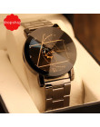 Luksusowa moda panie zegarki złota róża kobiety zegarki elegancki minimalizm Rhinestone dorywczo czarna suczka wodoodporny zegar