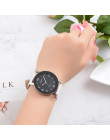 2018 nowy znane marki kobiety proste modny skórzany pasek analogowy zegarek kwarcowy okrągły zegarek na rękę zegarki relogio fem