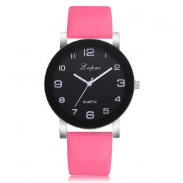2018 nowy znane marki kobiety proste modny skórzany pasek analogowy zegarek kwarcowy okrągły zegarek na rękę zegarki relogio fem