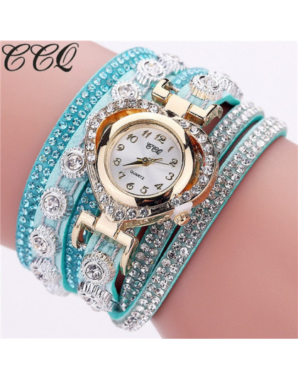  5001CCQ kobiety w stylu Vintage bransoletka Rhinestone Crystal Dial Dial analogowy zegarek kwarcowy  reloj mujer nowy nabytek 