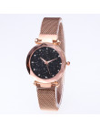 Luksusowe fioletowy Vibrato zegarek dla pań gwiaździste niebo magnetyczne zegarek wodoodporny zegarek kobiet prezent relogio fem