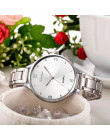5004 reloj mujer moda kobiety kryształ ze stali nierdzewnej analogowy zegarek kwarcowy  montre femme New Arrival relogio Hot sp