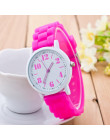 Na co dzień zegarek genewa Unisex kwarcowy zegarek 7 kolorów mężczyźni kobiety analogowe zegarki na rękę zegarki sportowe siliko