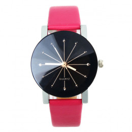 2019 nowe zegarki kobiety skóra analogowy zegarek kwarcowy Reloj Mujer Lady okrągły zegar czasu zegarek damski projektu luksus 