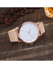 Vansvar złoty srebrny siatki zegarki ze stali nierdzewnej kobiety Top marka luksusowe zegar panie zegarek na rękę Relogio Femini