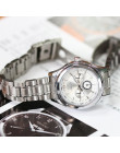 SINOBI kobiet zegarka elegancki marka znani luksusowe srebrne zegarki kwarcowe Ladies Steel Antique genewa zegarki na rękę relóg