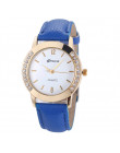 Reloj Mujer 2018 genewa moda kobiety diament analogowy skórzany zegarek kwarcowy zegarek na rękę Saat zegarki kobiet zegarki Top
