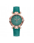 Moda kryształ kobiety zegarki różowy kobiet Starry Sky Dial skórzany zegarek kwarcowy zegarek na rękę Montre Femme 2018 zegarek 